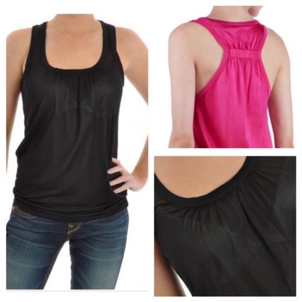 Ted Baker London black Skylon racer back tank top Size 2